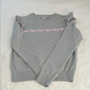 Vineyard Vines Gray Knit with Pink Logo